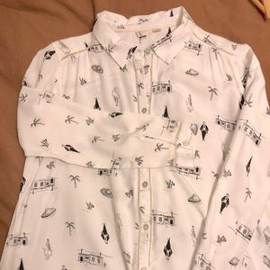 Roxy Blouse with adorable sombrero print